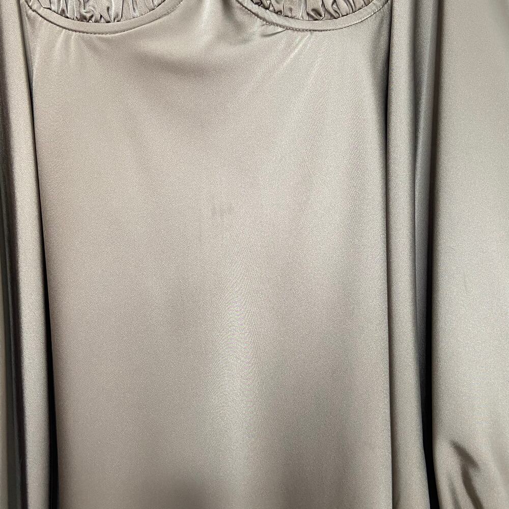 Jagger & Stone The Liv Dress Olive Green Satin Bustier Mini Boho Party Size 4 - Picture 9 of 15